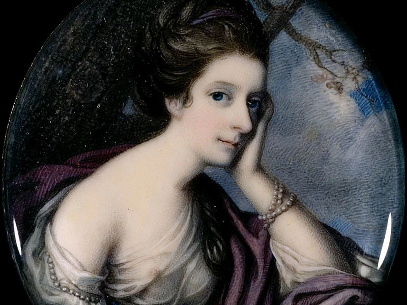 1742-Richard Cosway - Ritratto di Mrs. Floyd